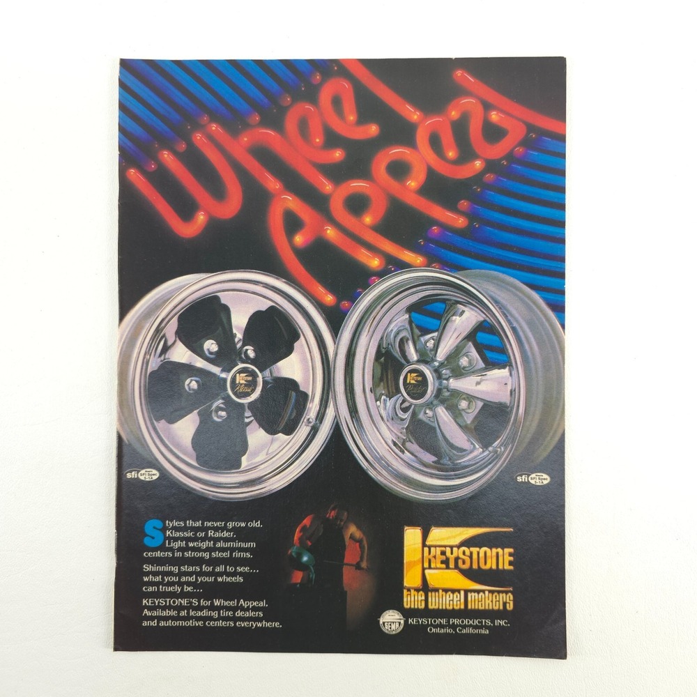 Keystone Klassic Raider 80s Neon Styling Wheel Appeal 1979 Popular Hot Rodding